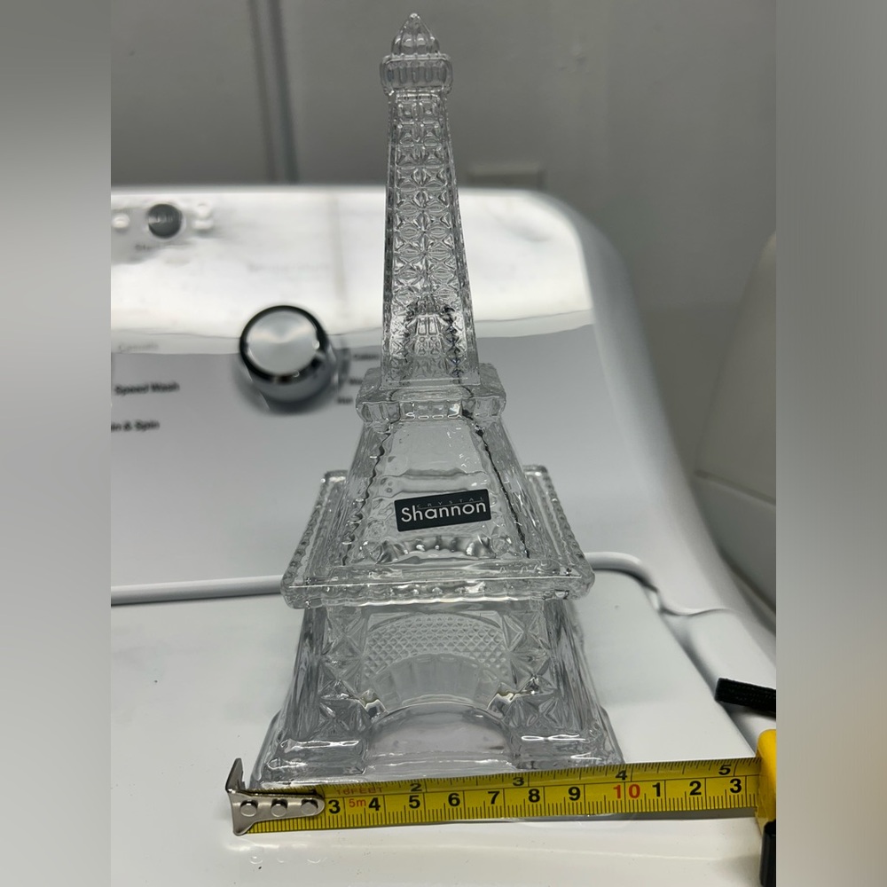 Glass eiffle tower jewelry box